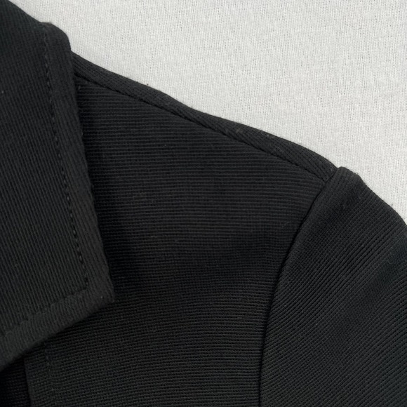 ANTHROPOLOGIE Jacket Womens Small Black Sylvia Surin Ponte Knit Moto Jacket - Picture 10 of 16